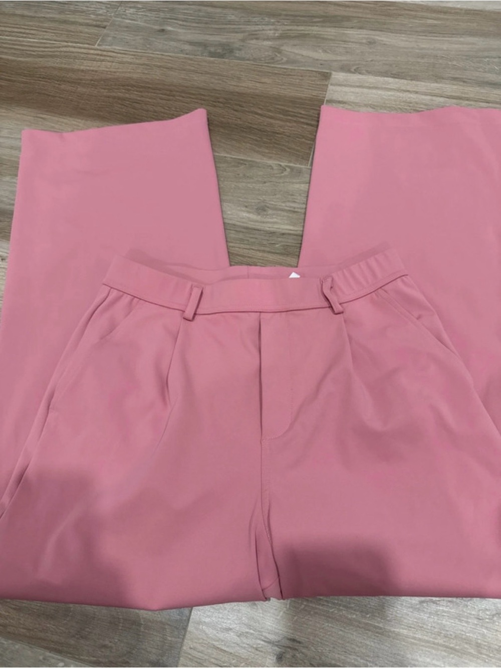 HALARA Rose-Pink High Waist Wide Leg Pants